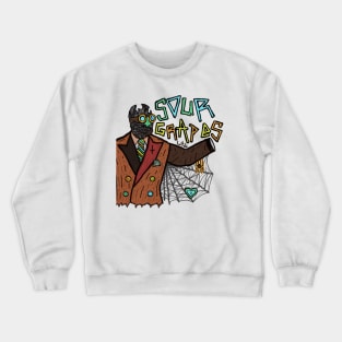 up close "Invisible Love Monster!" Crewneck Sweatshirt